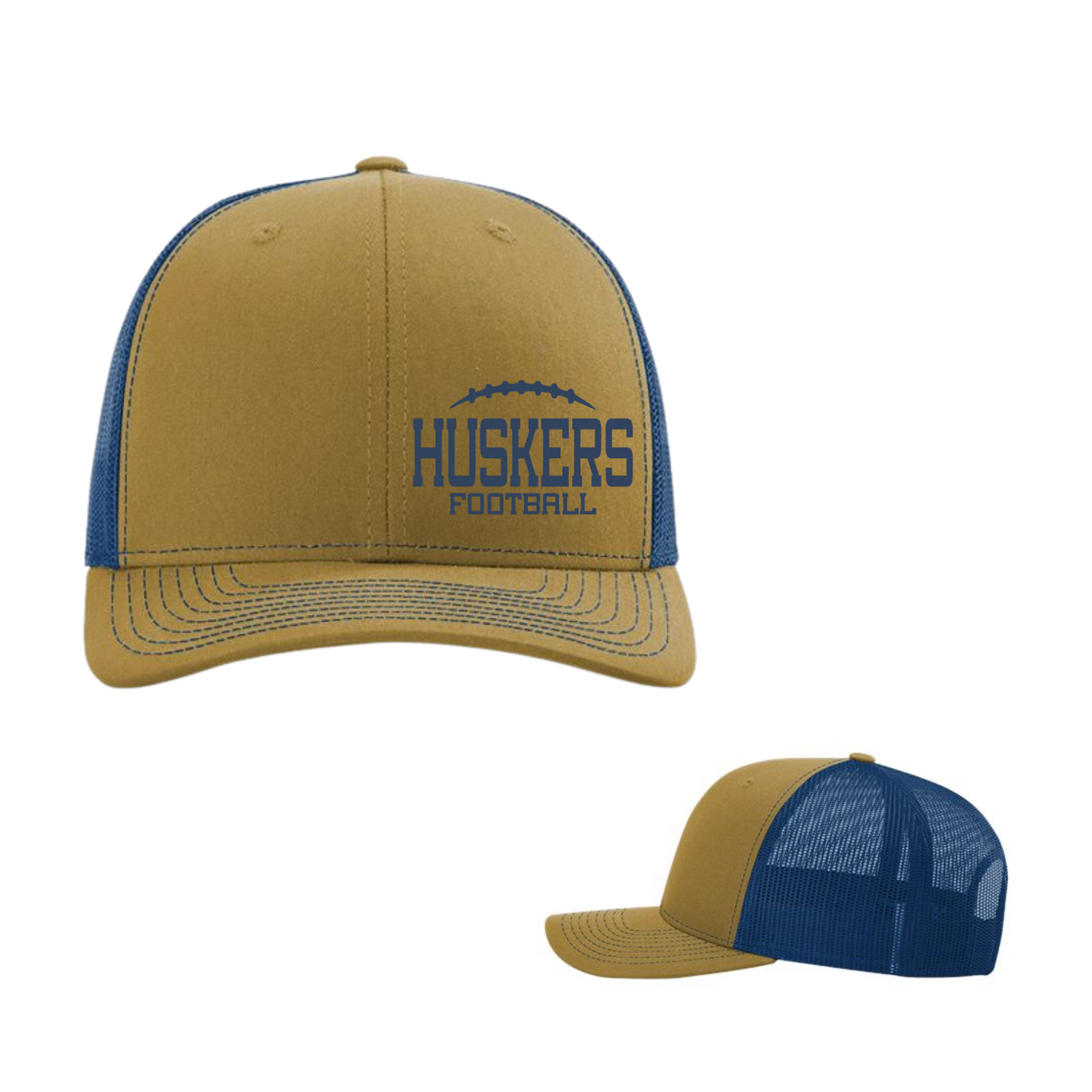 HUSKER FB HAT | DEEP GOLD/BLUE
