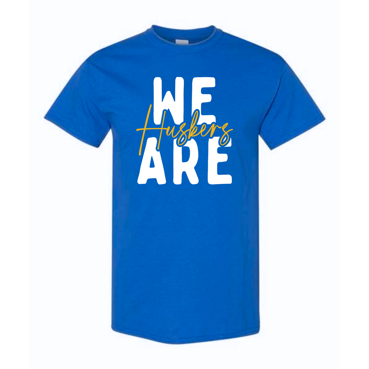 BLUE WE ARE HUSKERS TEE | YOUTH TO ADULT