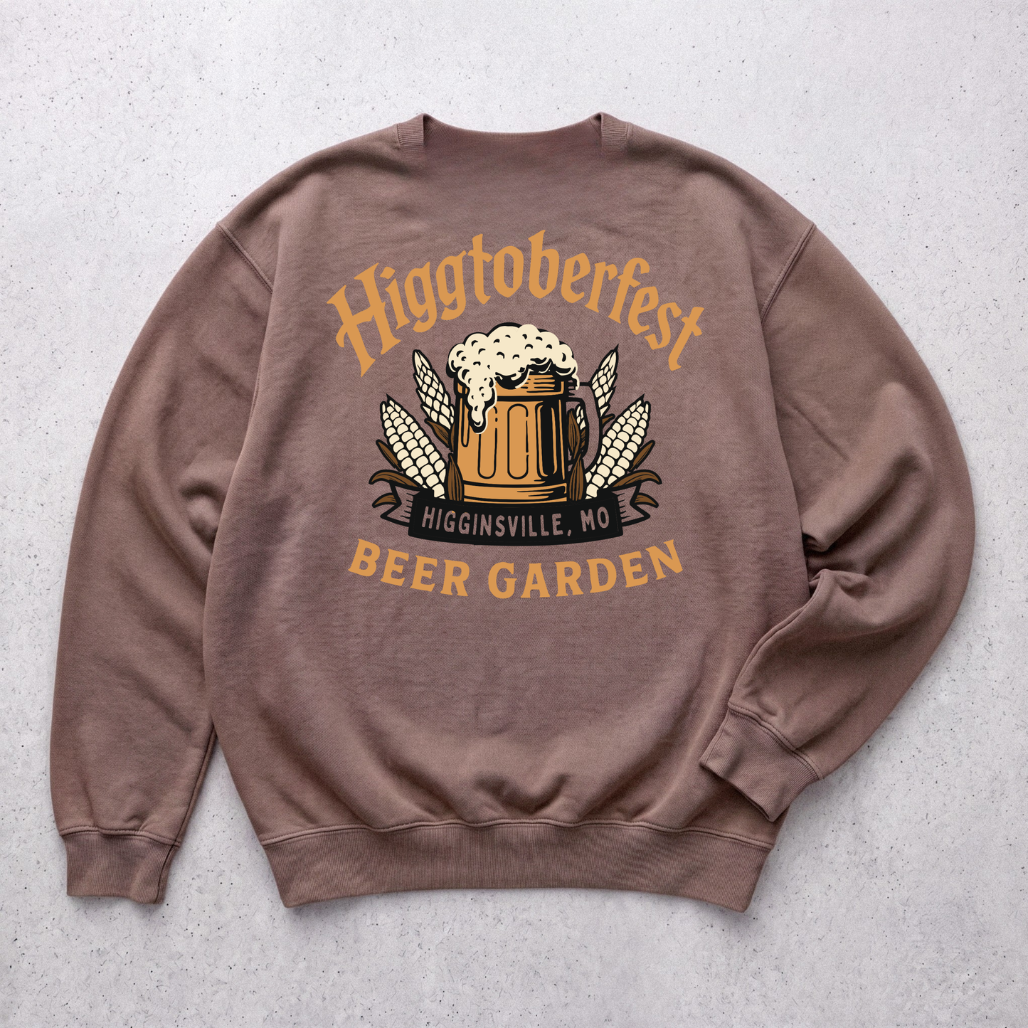 2 SIDED LOGO SWEATSHIRT | ESPRESSO