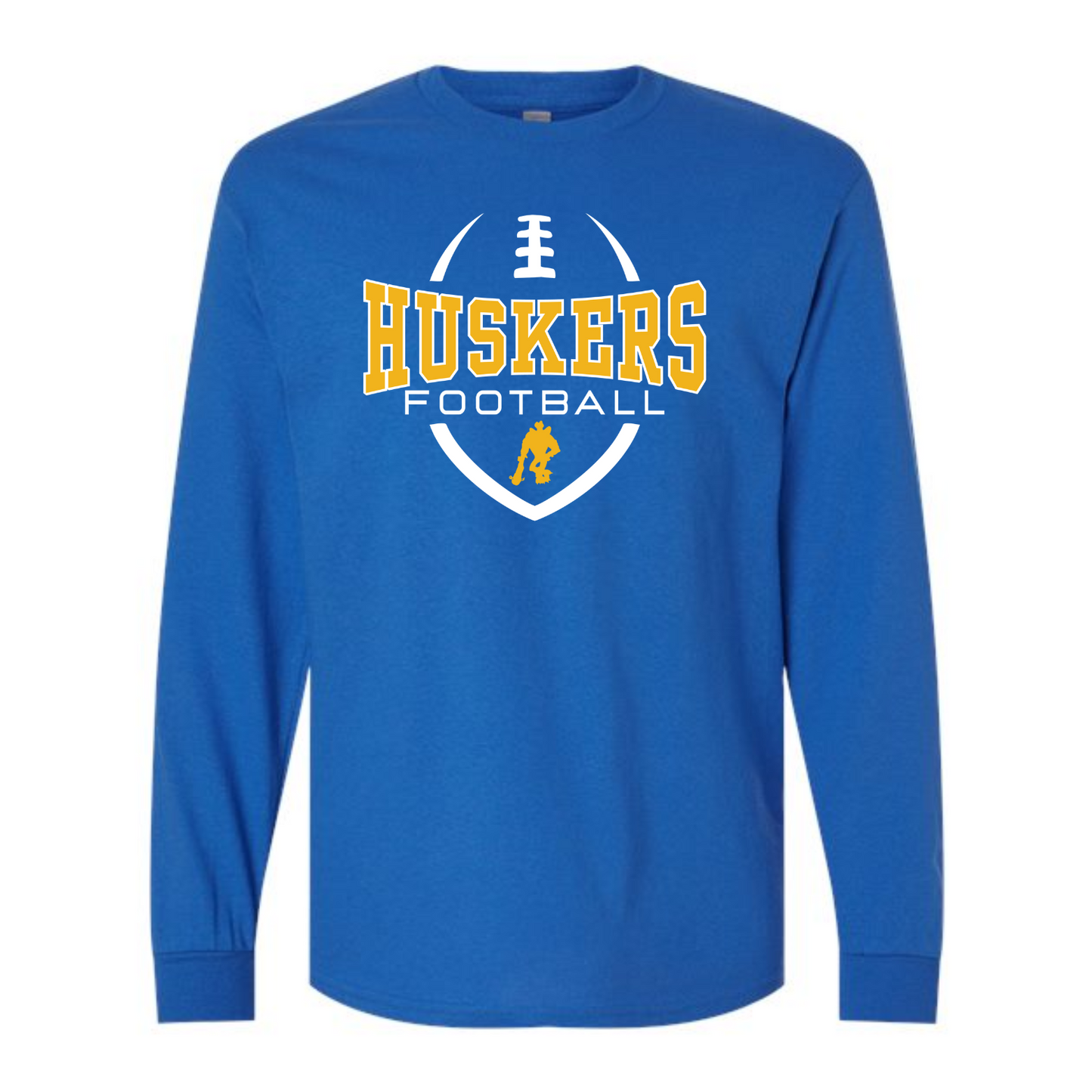 BLUE LONG SLEEVE FB TEE | ADULT