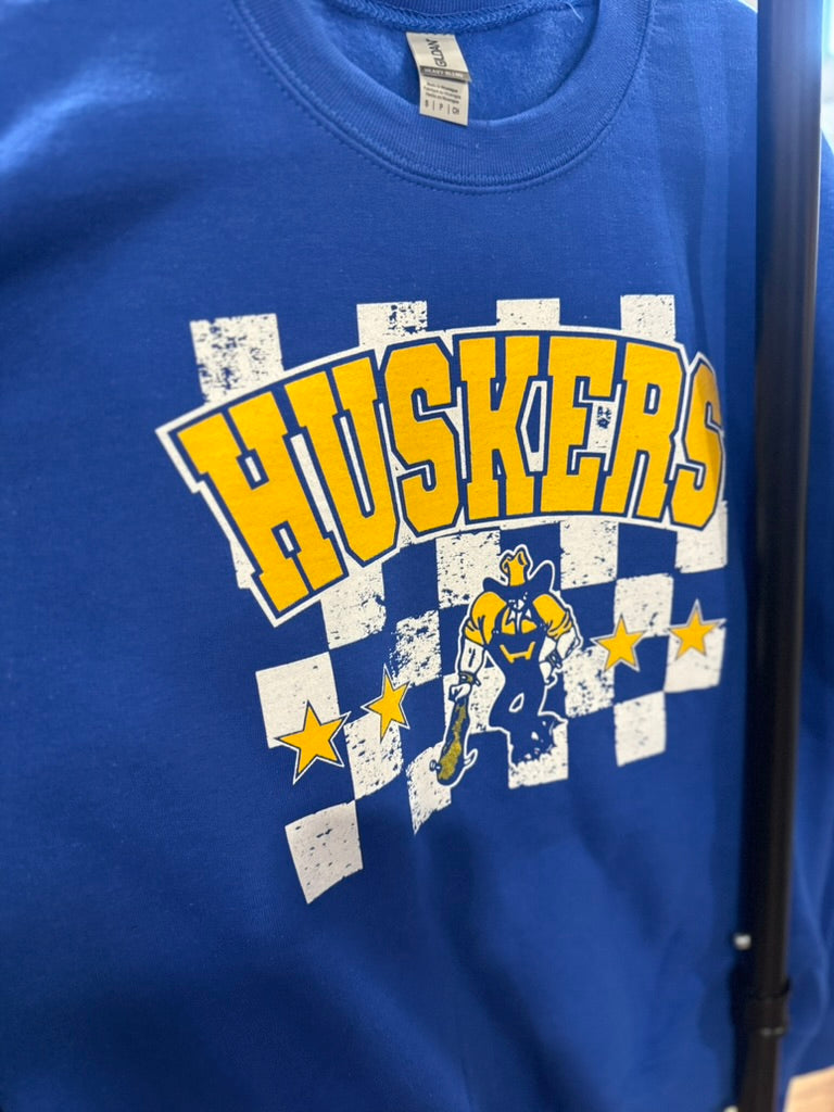 HUSKER CHECK SWEATSHIRT | ADULT ONLY