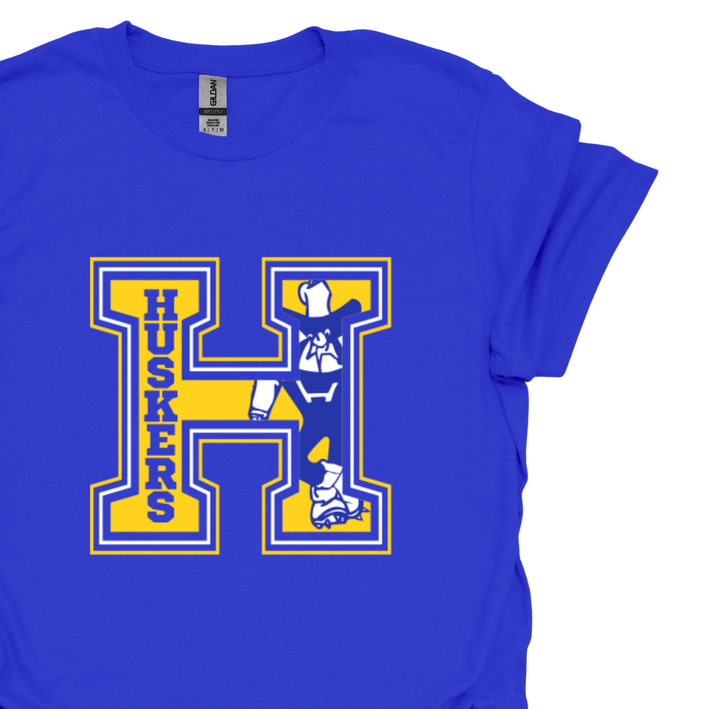 H FOR HUSKERS TEE