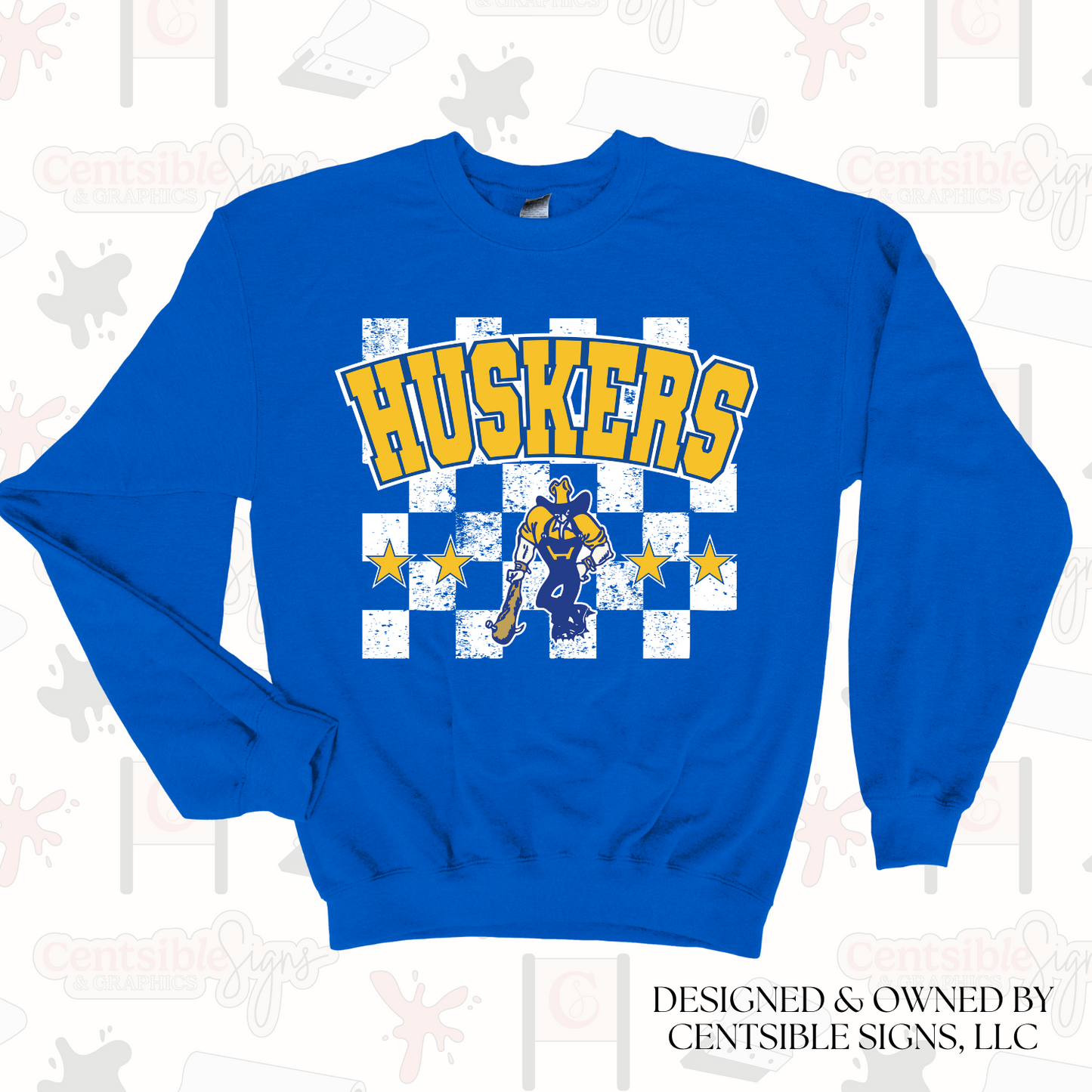 HUSKER CHECK SWEATSHIRT | ADULT ONLY