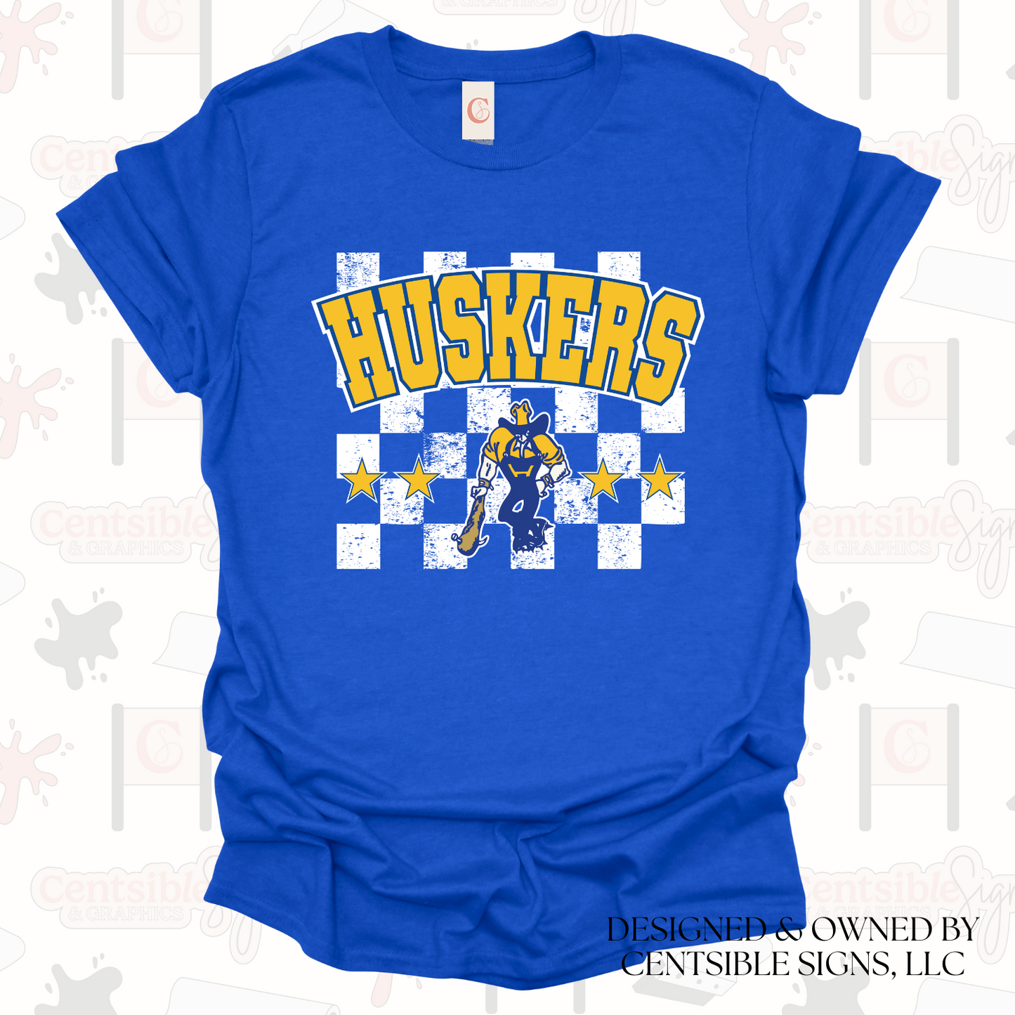 HUSKER CHECK TEE | ADULT & YOUTH