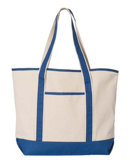 LARGE PRINTED CANVAS TOTE