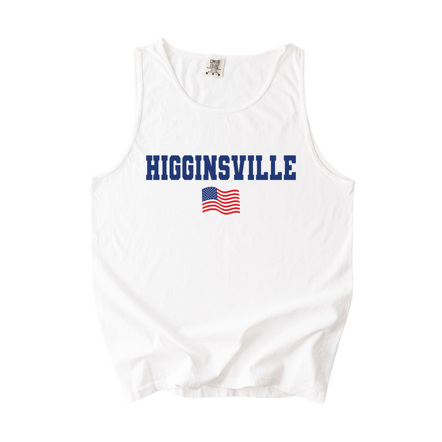 HIGGINSVILLE FLAG TANK | WHITE