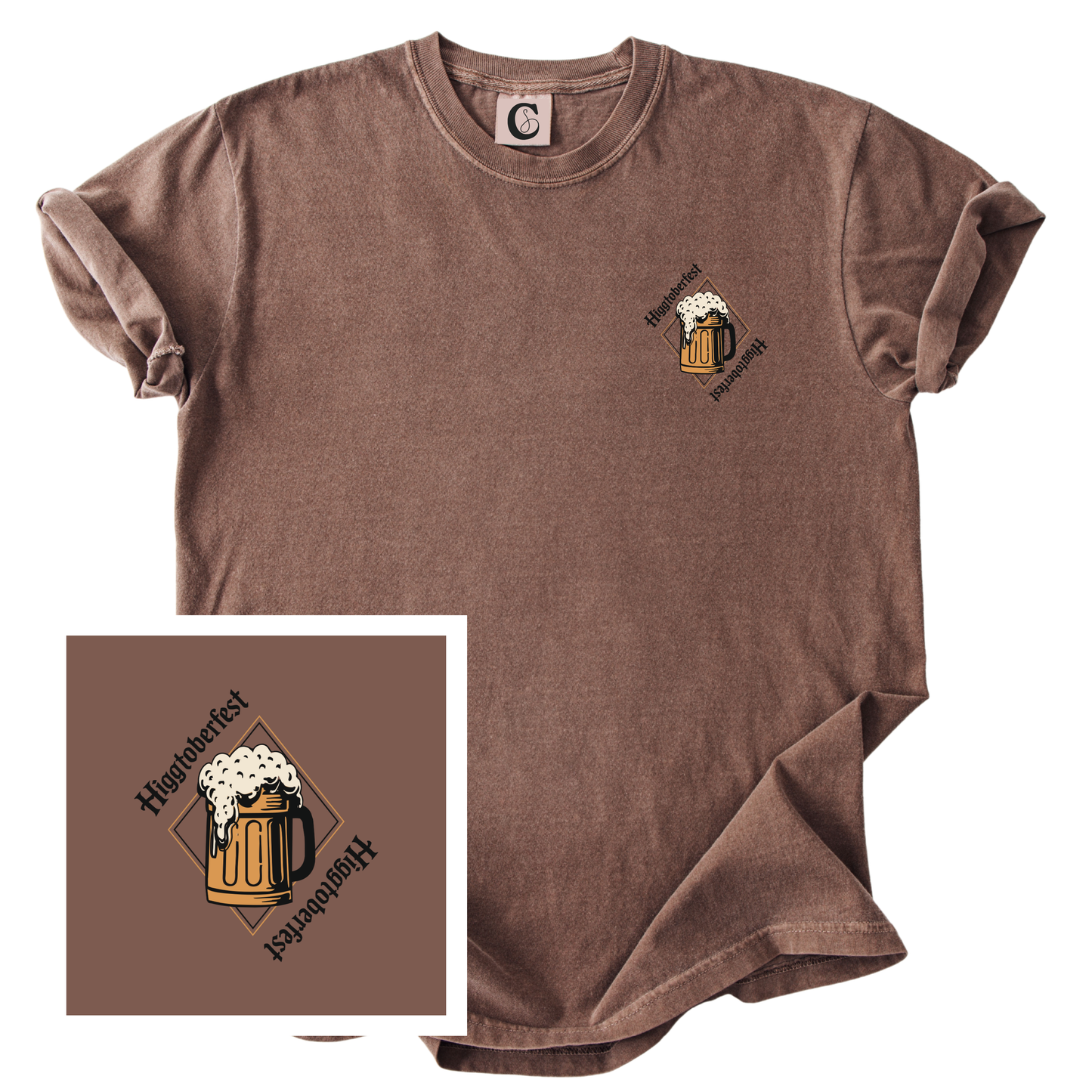 HIGGTOBERFEST 2 SIDED TEE | ESPRESSO