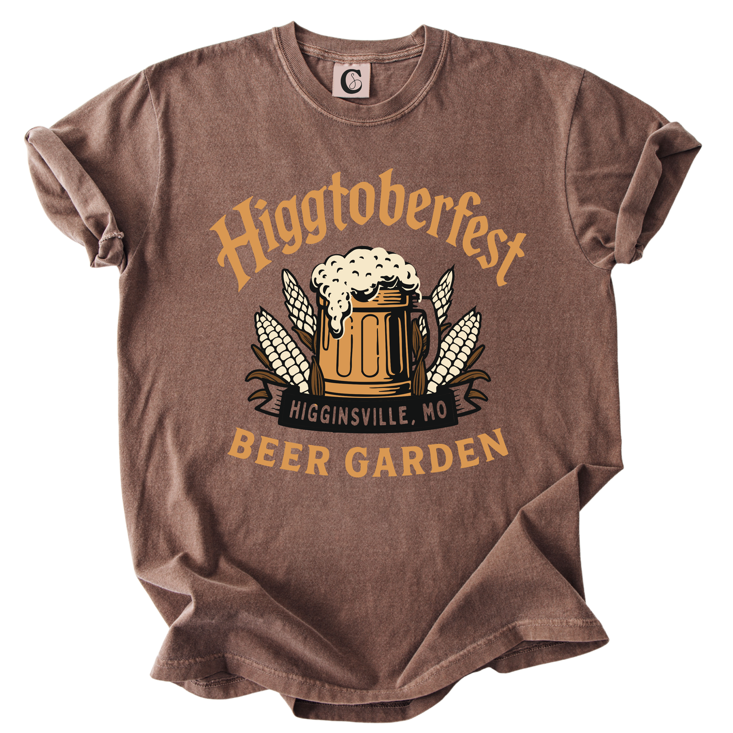 HIGGTOBERFEST LARGE LOGO TEE | ESPRESSO