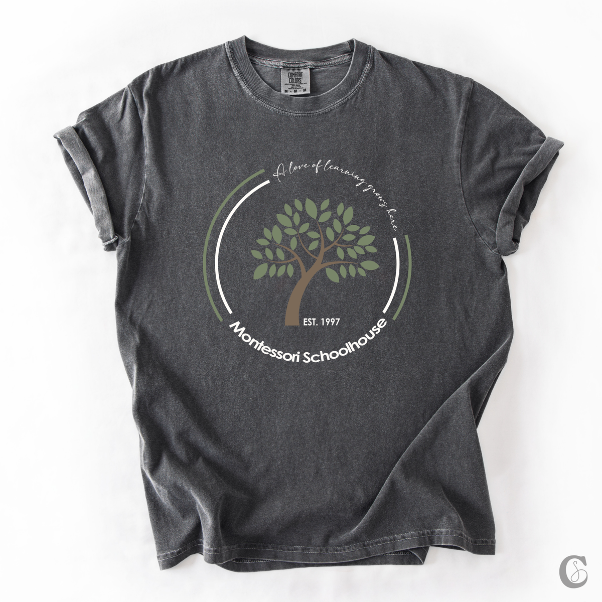 CIRCLE LOGO TEE | GRAY WASH
