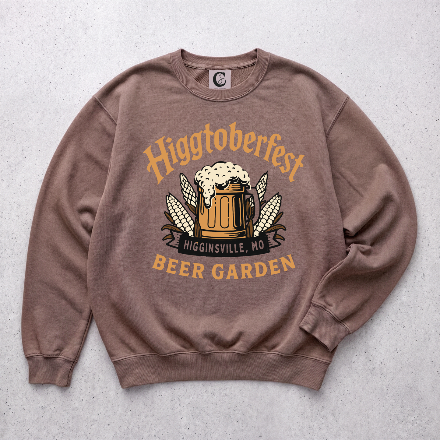 LARGE LOGO SWEATSHIRT | ESPRESSO