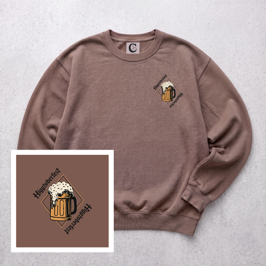 2 SIDED LOGO SWEATSHIRT | ESPRESSO