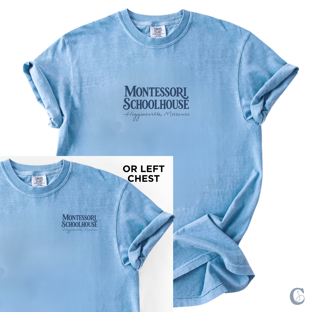 MONTESSORI CLASSIC TEE | BLUE WASH