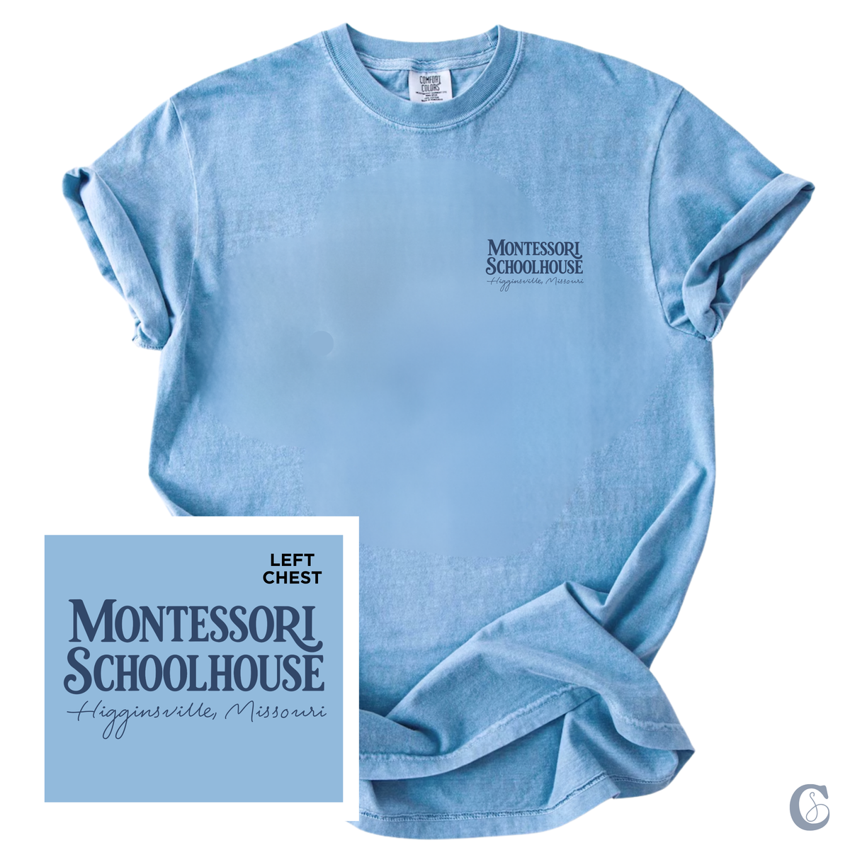 MONTESSORI CLASSIC LC TEE | BLUE WASH