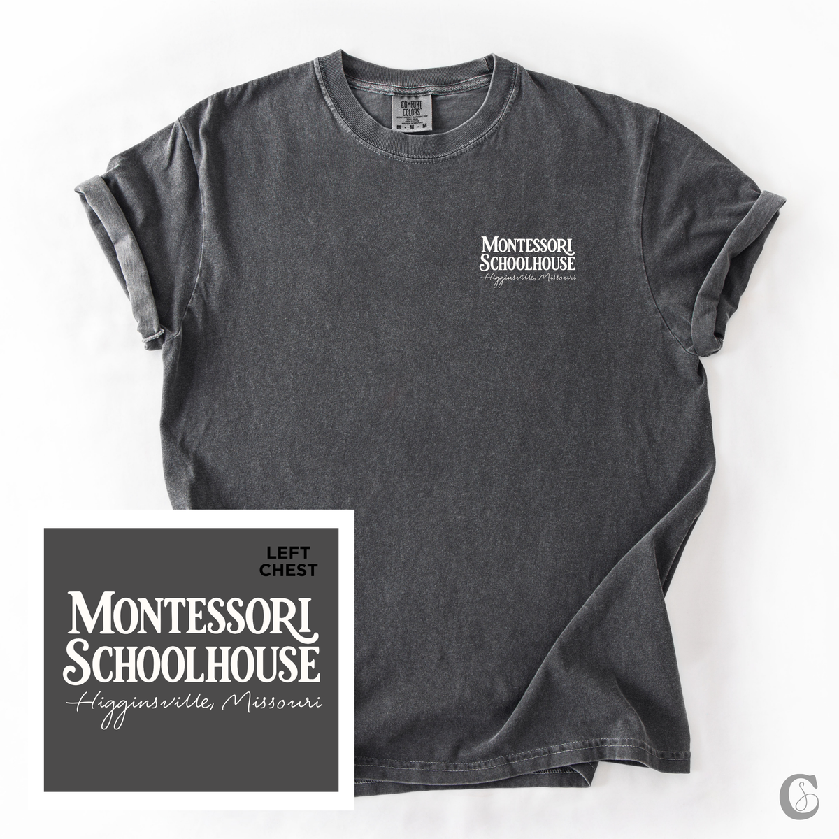 MONTESSORI CLASSIC LC TEE | GRAY WASH