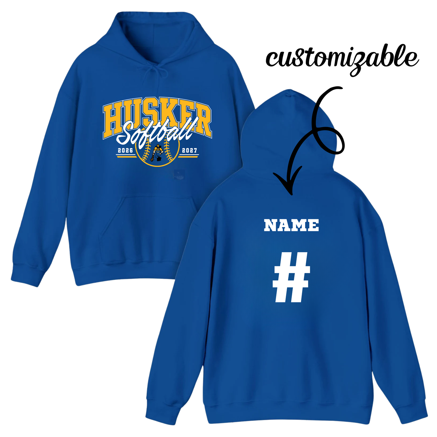 CLASSIC BLUE HOODIE | CUSTOMIZABLE