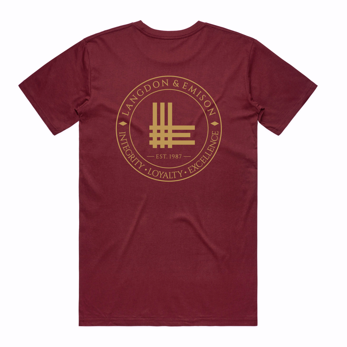 INTEGRITY BASIC TEE | MAROON
