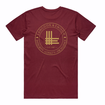 INTEGRITY BASIC TEE | MAROON