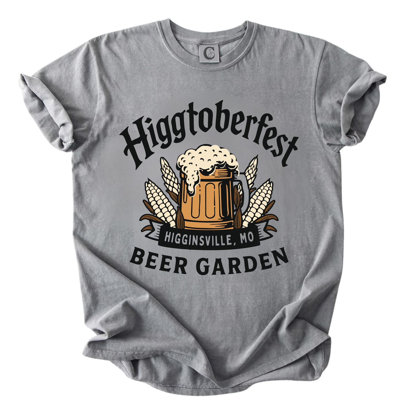 HIGGTOBERFEST LARGE LOGO TEE | GREY
