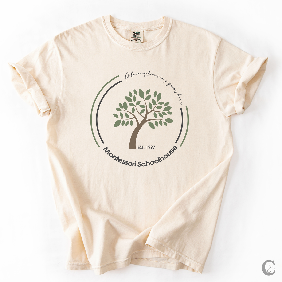 CIRCLE LOGO TEE | CREAM