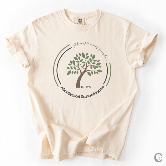 CIRCLE LOGO TEE | CREAM