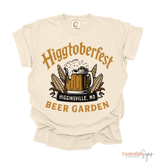 HIGGTOBERFEST LARGE LOGO TEE | IVORY