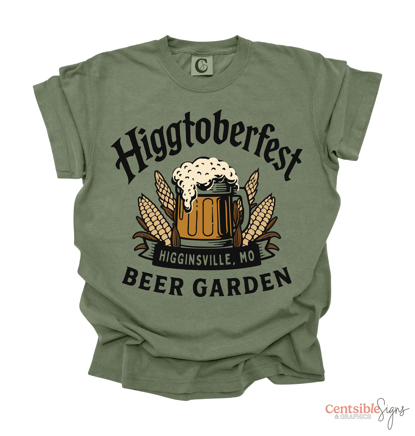 HIGGTOBERFEST LARGE LOGO TEE | MOSS