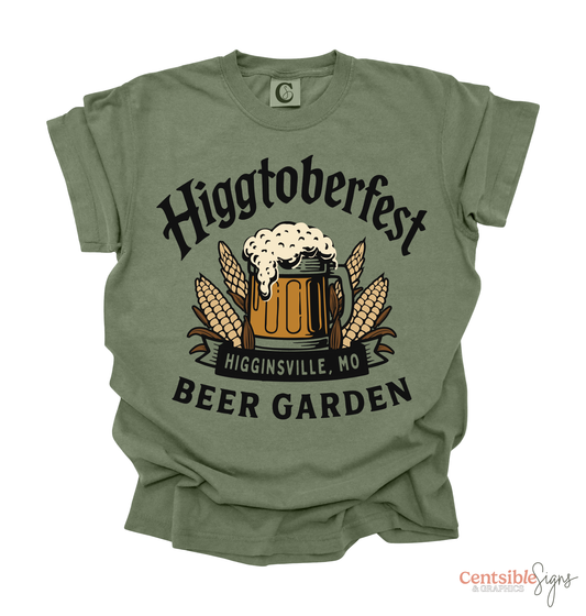 HIGGTOBERFEST LARGE LOGO TEE | MOSS