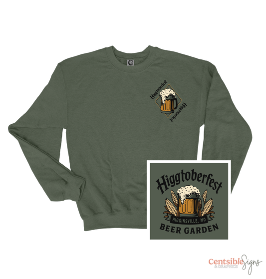 HIGGTOBERFEST SWEATSHIRT | MILITARY GREEN