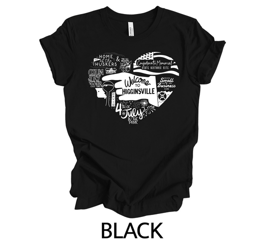 WELCOME TO HIGG TEE | BLACK