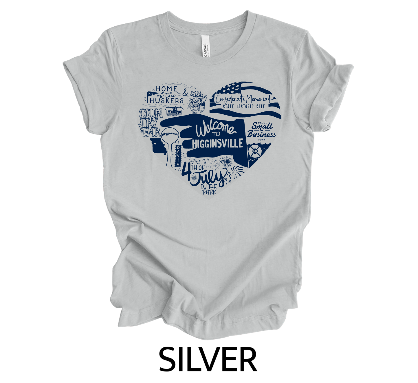 WELCOME TO HIGG TEE | SILVER