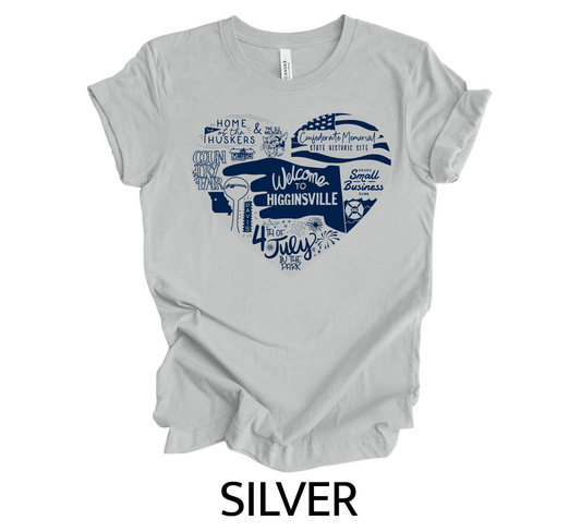 WELCOME TO HIGG TEE | SILVER