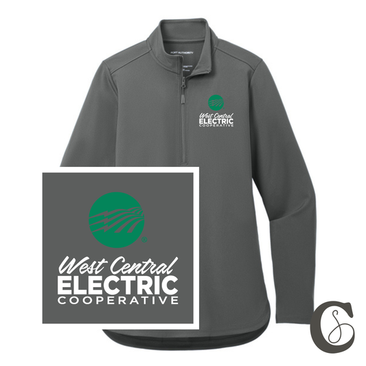 STACKED LOGO 1/4 ZIP | WOMENS